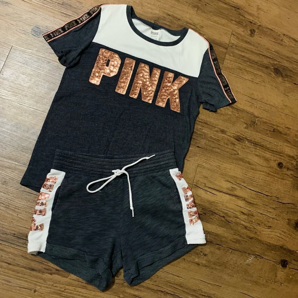 PINK VICTORIA’S SECRET BLING OUTFIT SET XS - Picture 2 of 9